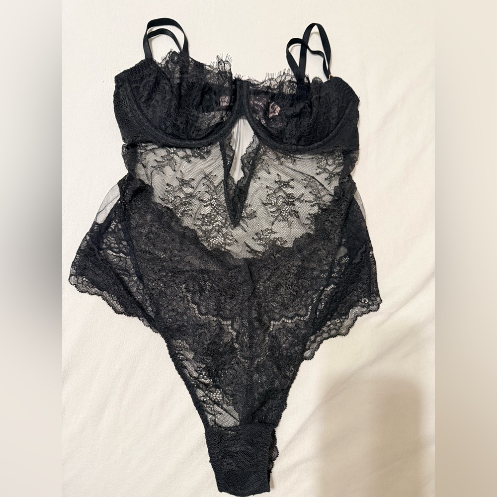 Victoria's Secret Black Lace bodysuit